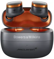 Bowers & Wilkins - PI8 McLaren True Wireless Noise Cancelling In-Ear Earbuds - Grey - Front_Zoom