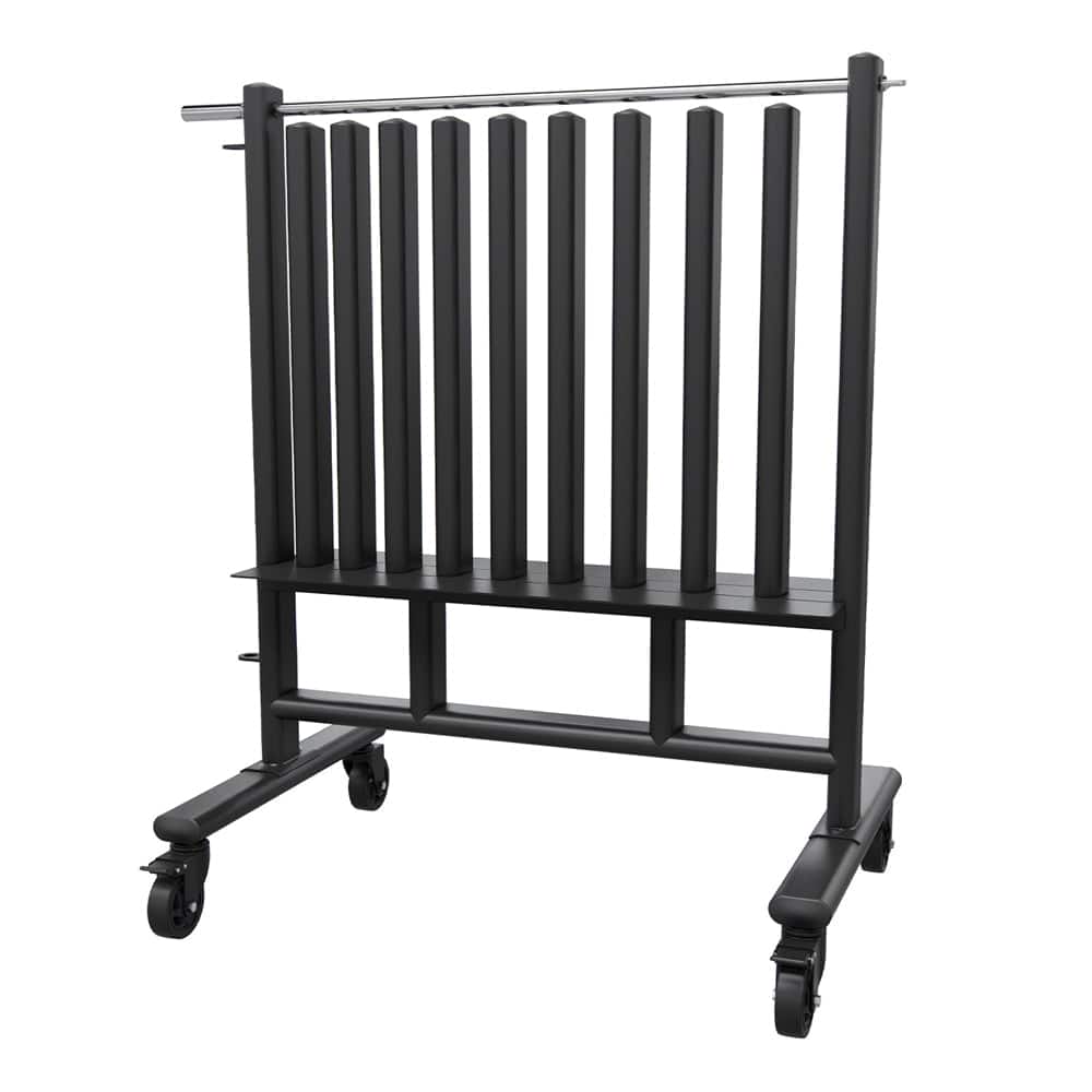 Power Systems - Premium Dumbbell Rack, Mobile Weight Rack Holds Up to 44 Pairs of Exercise Dumbbells - Black