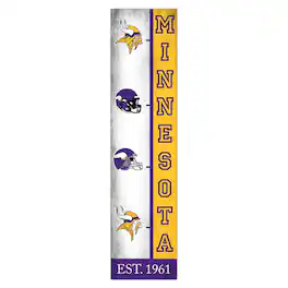 Fan Creations - Minnesota Vikings 6" x 24" Progression Wood Sign - Multicolor