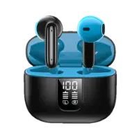 H2O Audio - RIPT-LITE Wireless Earbuds with Active Noise Cancellation - Black - Front_Zoom