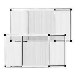 VEVOR - Adjustable Window Screen, 15" H x 21" - 40" W, 2 Packs Expandable Windows Screens with Aluminum Frame and Durable Mesh - White