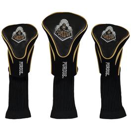 Team Golf - Purdue Boilermakers 3-Pack Contour Golf Club Head Covers - Multicolor