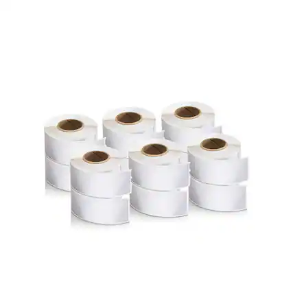 Front. DYMO - DYMO 2050768 LW 1.13 in. x 3.5 in. Address Labels - White (12/Pack) - White.