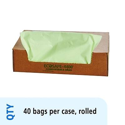 ECOSAFE-6400 COMPOSTABLE BAGS  
40 bags per case, rolled