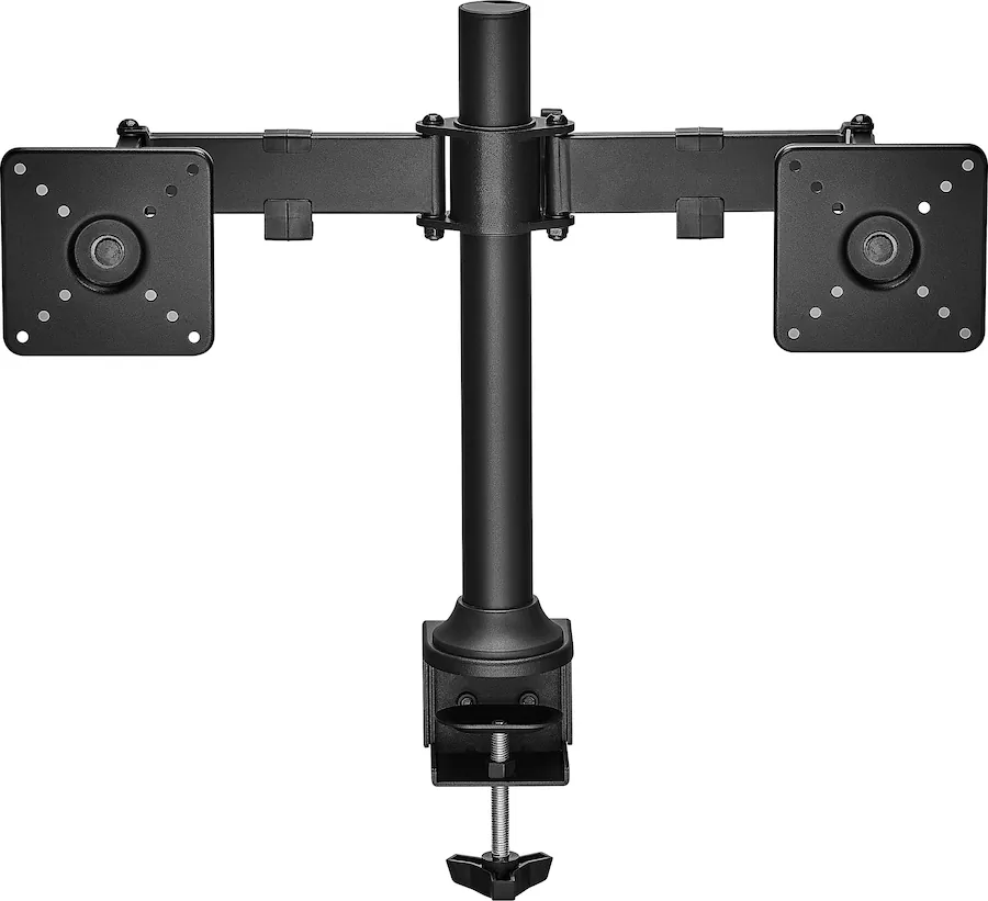 Insignia™ Dual Screen Desktop Mount for Monitors up to 32” Wide Black ...