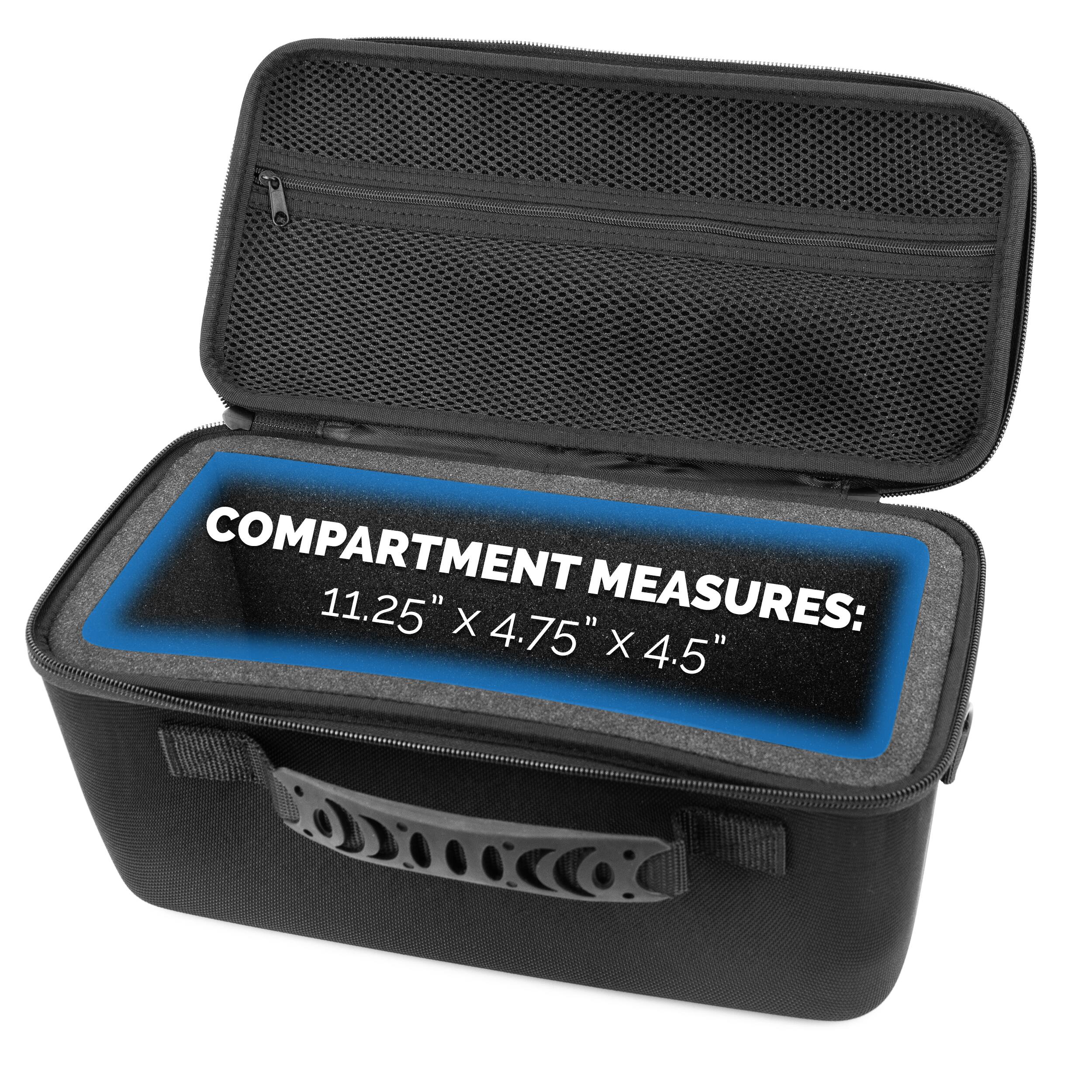 COMPARTMENT MEASURES: 11.25" x 4.75" x 4.5"