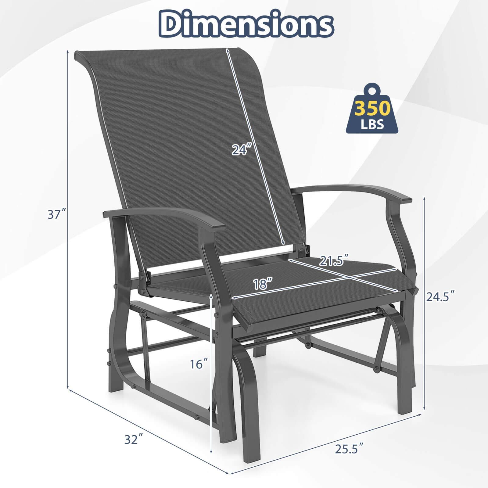 Dimensions  
350 LBS  
24"  
37"  
18"  
21.5"  
24.5"  
16"  
32"  
25.5"