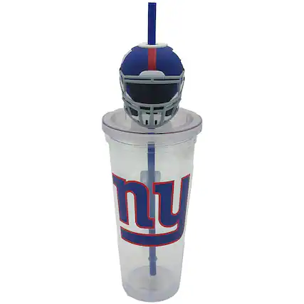 Front. Pegasus - New York Giants Mascot Lid 24oz. Sipper Cup - Multicolor.
