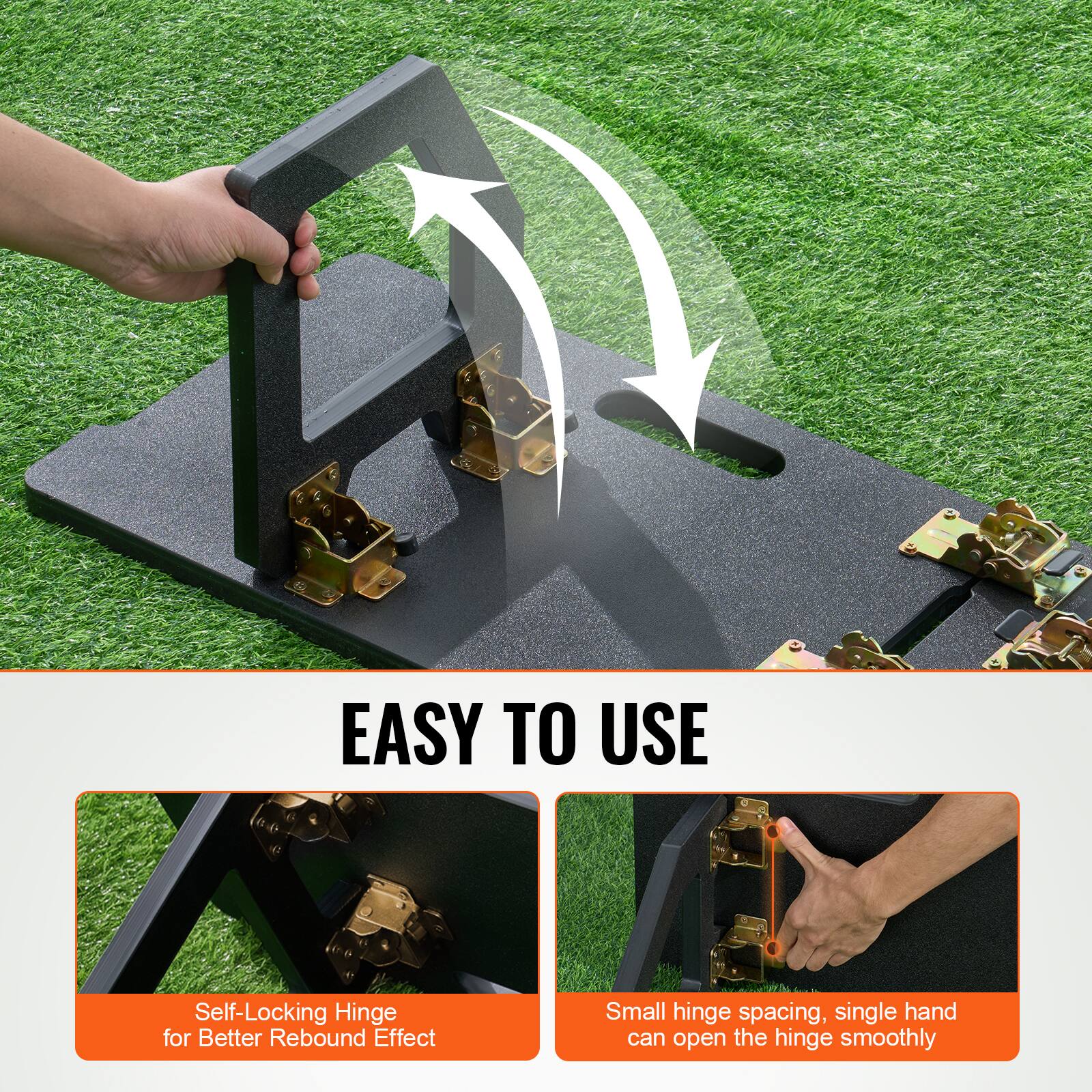 EASY TO USE

Self-Locking Hinge for Better Rebound Effect

Small hinge spacing, single hand can open the hinge smoothly