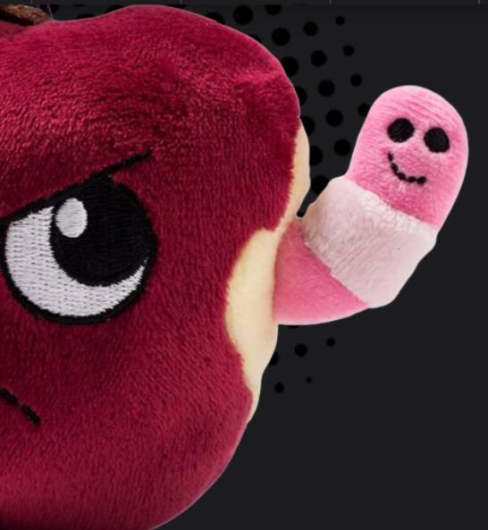 Alt View 1. Kidrobot - Yukky World 3" Plush: Jonah Mold - Red.