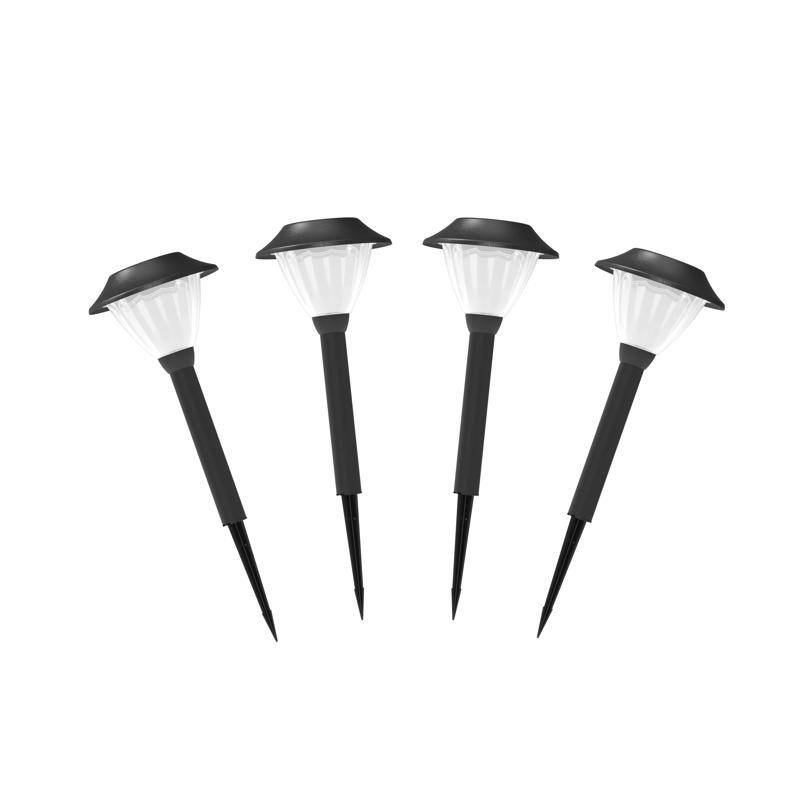 Angle. Living Accents - Living Accents Black/White Low Voltage 6 W LED Pathway Light 4 pk.
