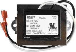 HQRP - 120V to 24V 40VA Transformer for Nest, Ecobee, Sensi Thermostat, Nest Doorbell and All Versions of Ring Doorbell