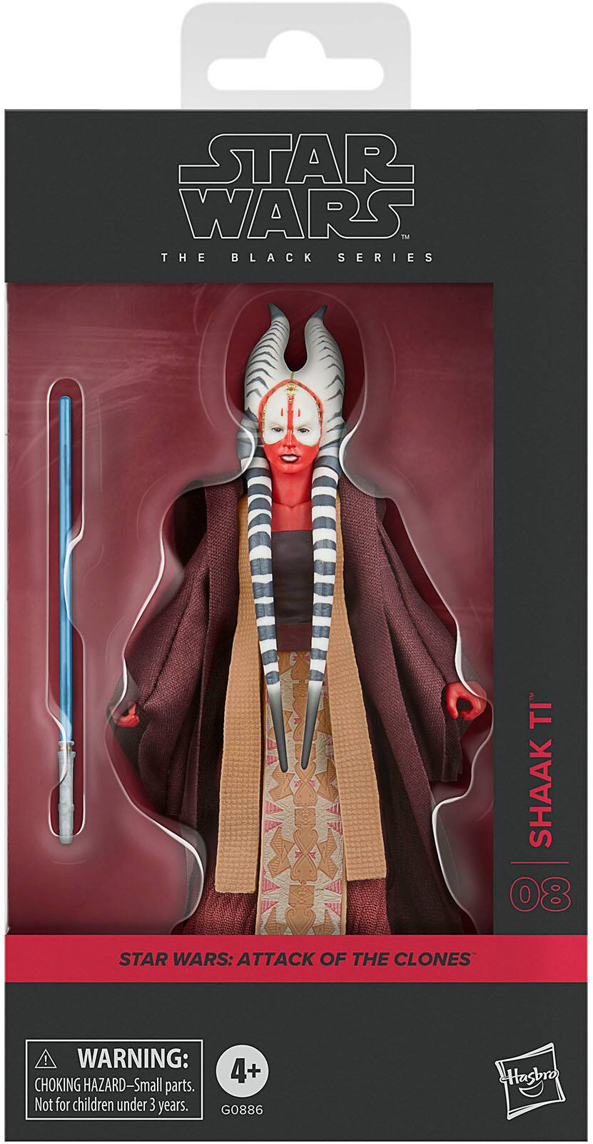 STAR WARS TM THE BLACK SERIES TI SHAAK 08 STAR WARS: ATTACK OF THE CLONES ! WARNING: 4+ CHOKING HAZARD-Small parts. Not for children under 3 years. G0886 Hasbro