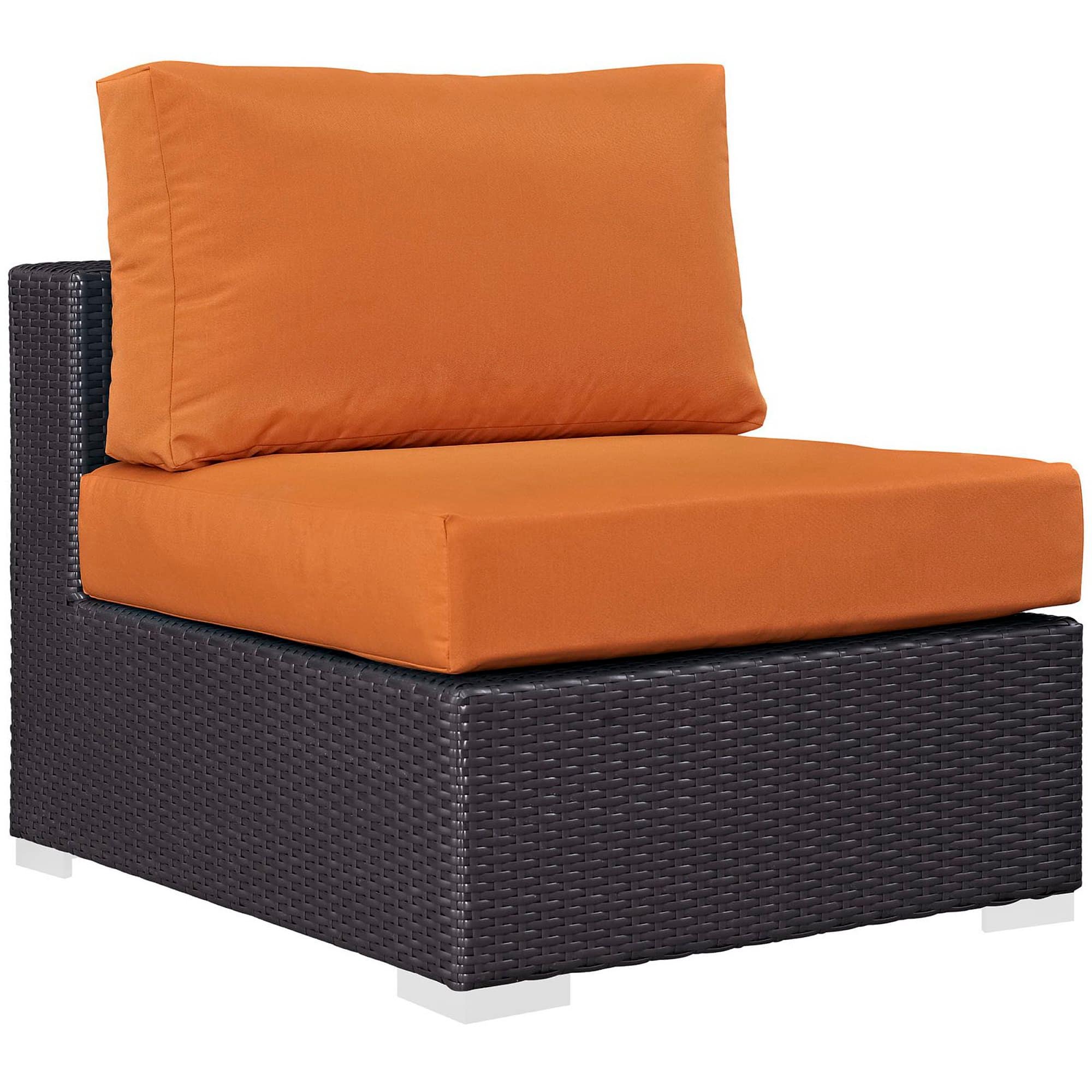 Convene Outdoor Patio Armless by Modway - Espresso Orange