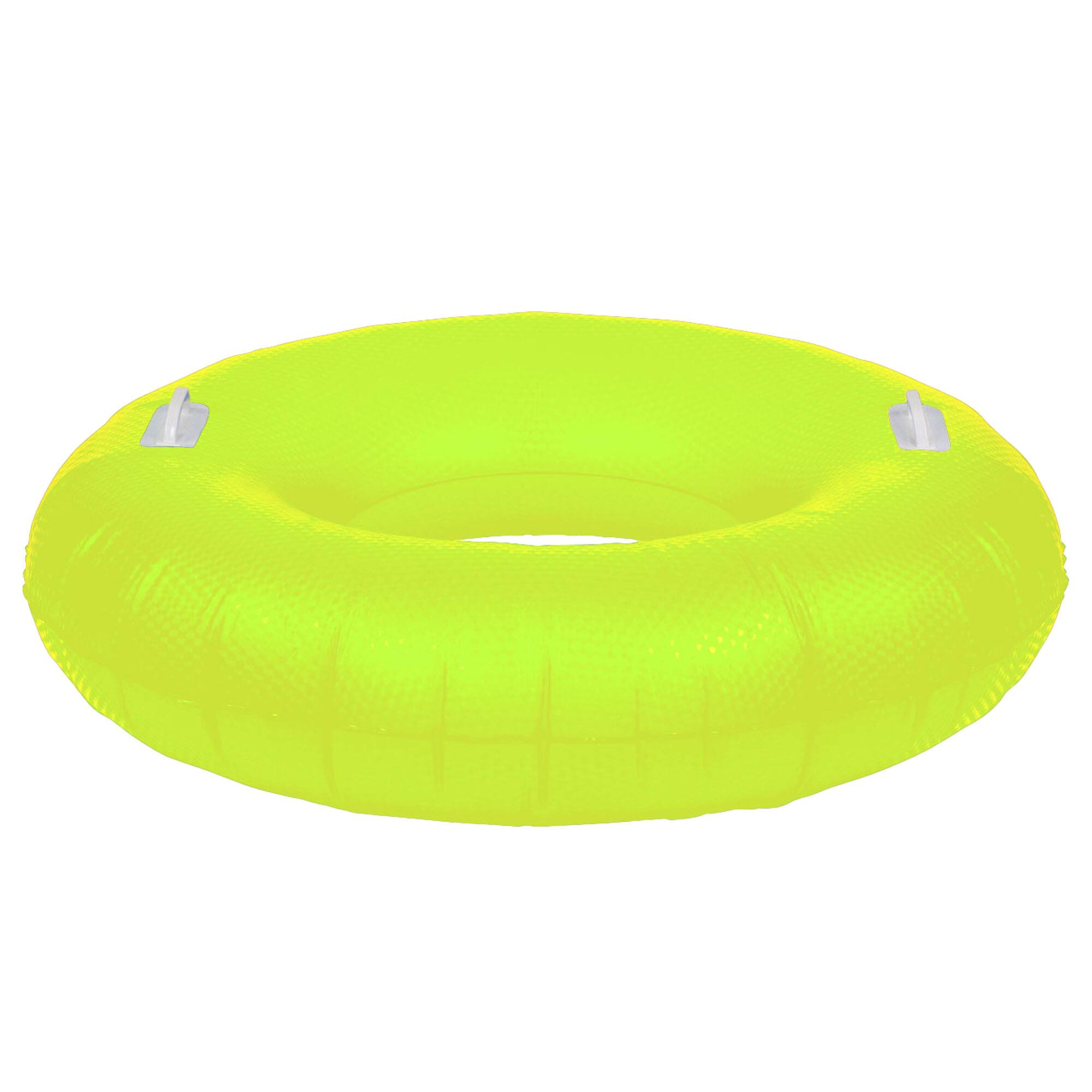 Alt View 3. Northlight - 42" Yellow Sparkle Inflatable Swimming Pool Tube Ring Float.