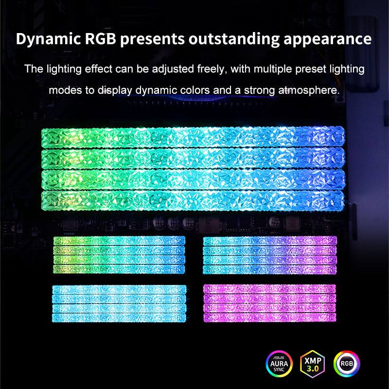 Dynamic RGB presents outstanding appearance

The lighting effect can be adjusted freely, with multiple preset lighting modes to display dynamic colors and a strong atmosphere.

AOC AURA SYNC XMP 3.0 RGB