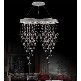 CWI Lighting - Robin 6 Light Down Chandelier With Finish - Chrome
