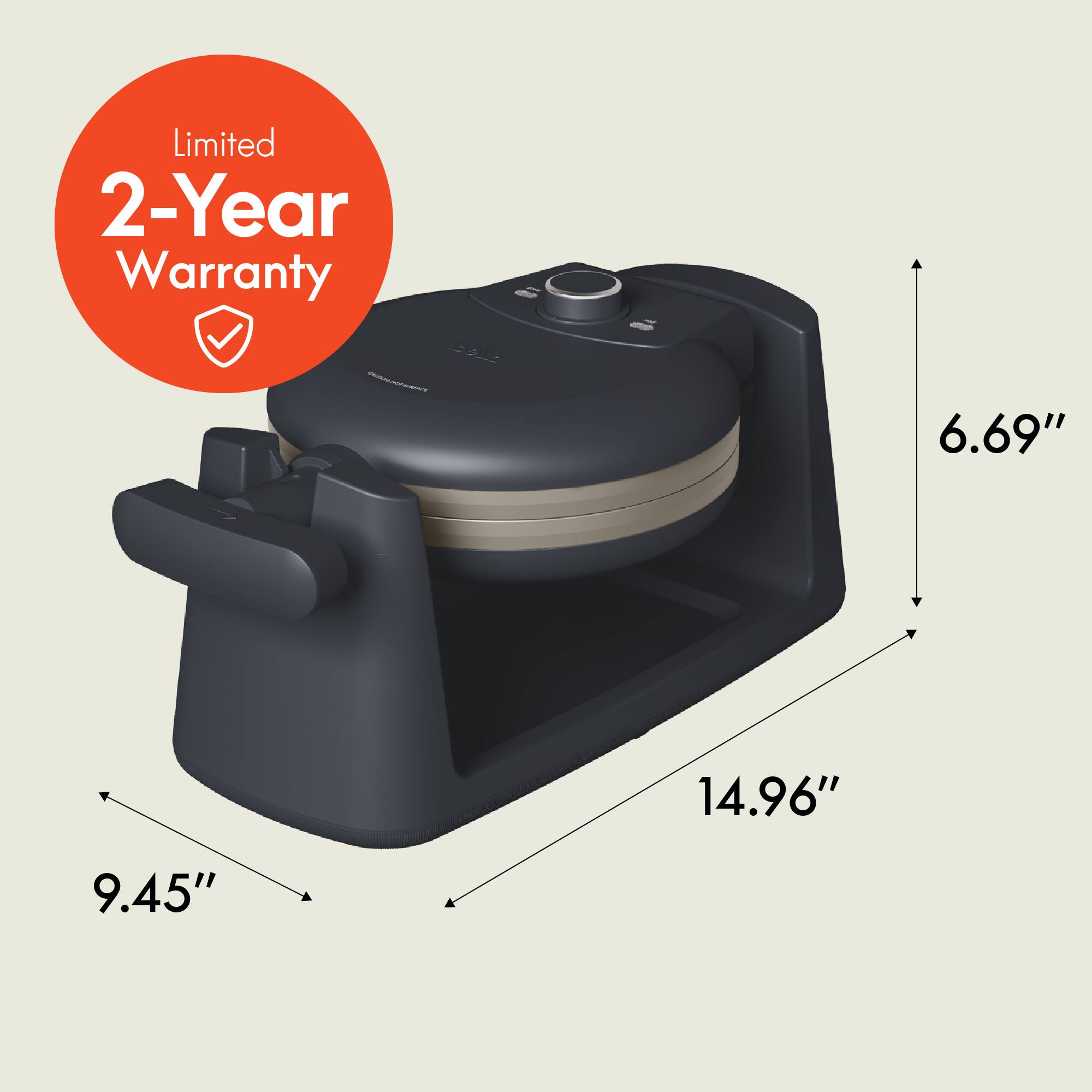 Limited 2-Year Warranty

6.69"
14.96"
9.45"