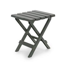 Camco - Adirondack Portable Outdoor Camping Small Plastic Folding Side Table - Sage
