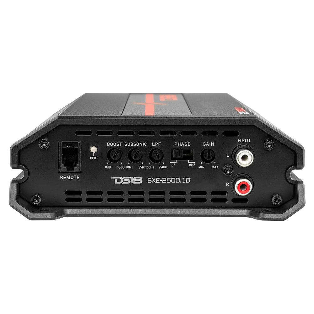 BOOST SUBSONIC LPF  
PHASE  
GAIN  
INPUT  
CLIP  
L  
0dB  
18dB 10Hz  
0 55Hz 50Hz 250Hz  
180  
MIN  
MAX  
REMOTE  
D518 SXE-2500.1D  
R