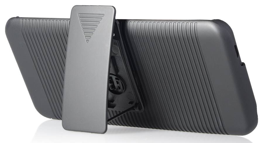 Alt View 5. Nakedcellphone - Case and Belt Clip Holster for Samsung Galaxy S8 Plus - Black.
