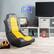 Alt View Zoom 13. Linon Home Décor - Kendon Faux Leather Rocking Gaming Chair - Black and Yellow.