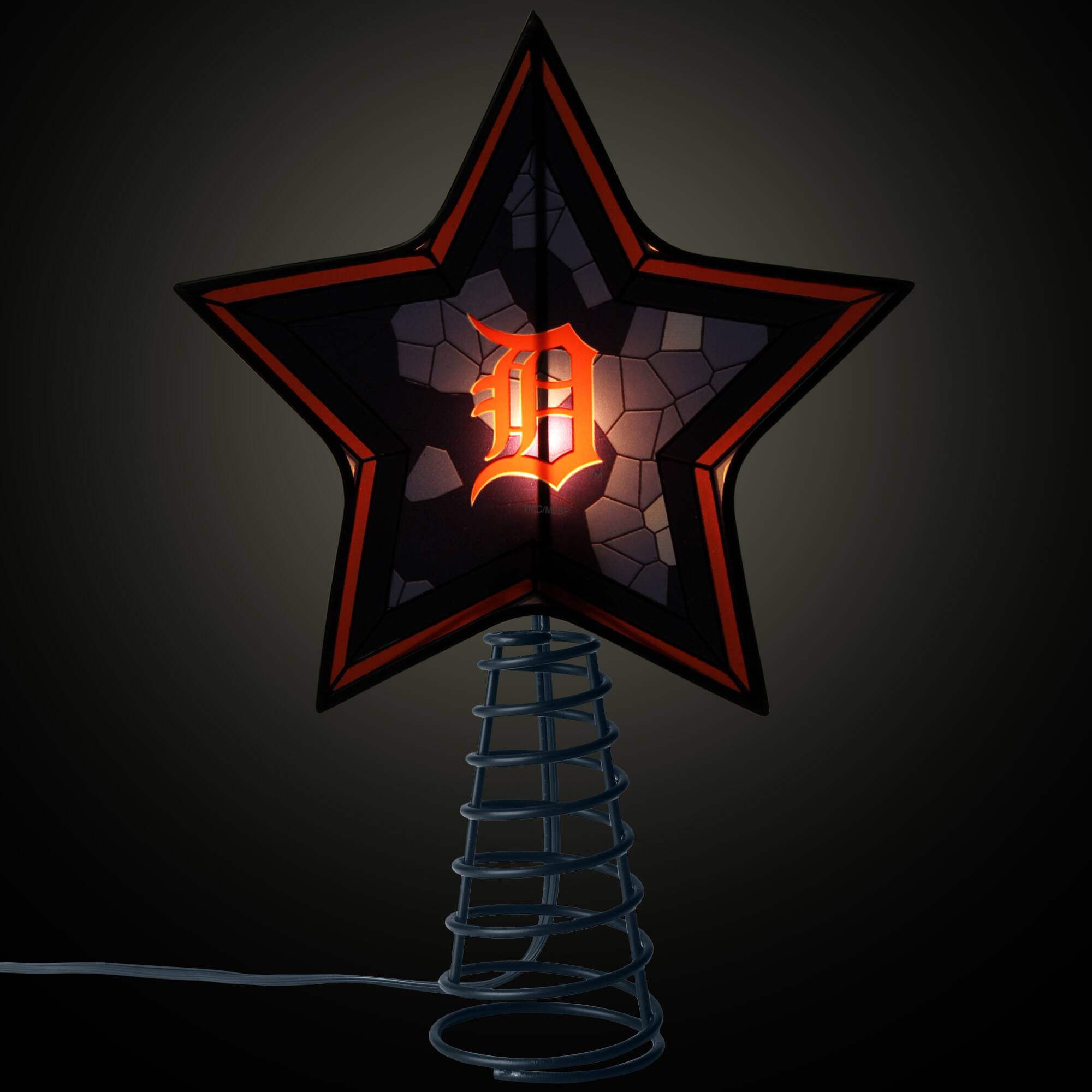 Alt View 1. The Memory Company - Detroit Tigers Mosaic Tree Topper - Multicolor.