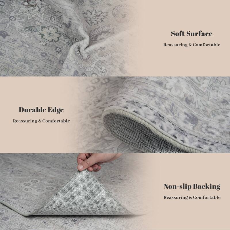 - Soft Surface  
  Reassuring & Comfortable

- Durable Edge  
  Reassuring & Comfortable

- Non-slip Backing  
  Reassuring & Comfortable