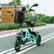 Alt View 4. Topteng - 350W 48V Folding Electric Tricycle,3 Modes&3-Speed Trike with Basket,28 to 43 miles range,13MPH,3-Wheel E-Bike for Adult - Cyan.
