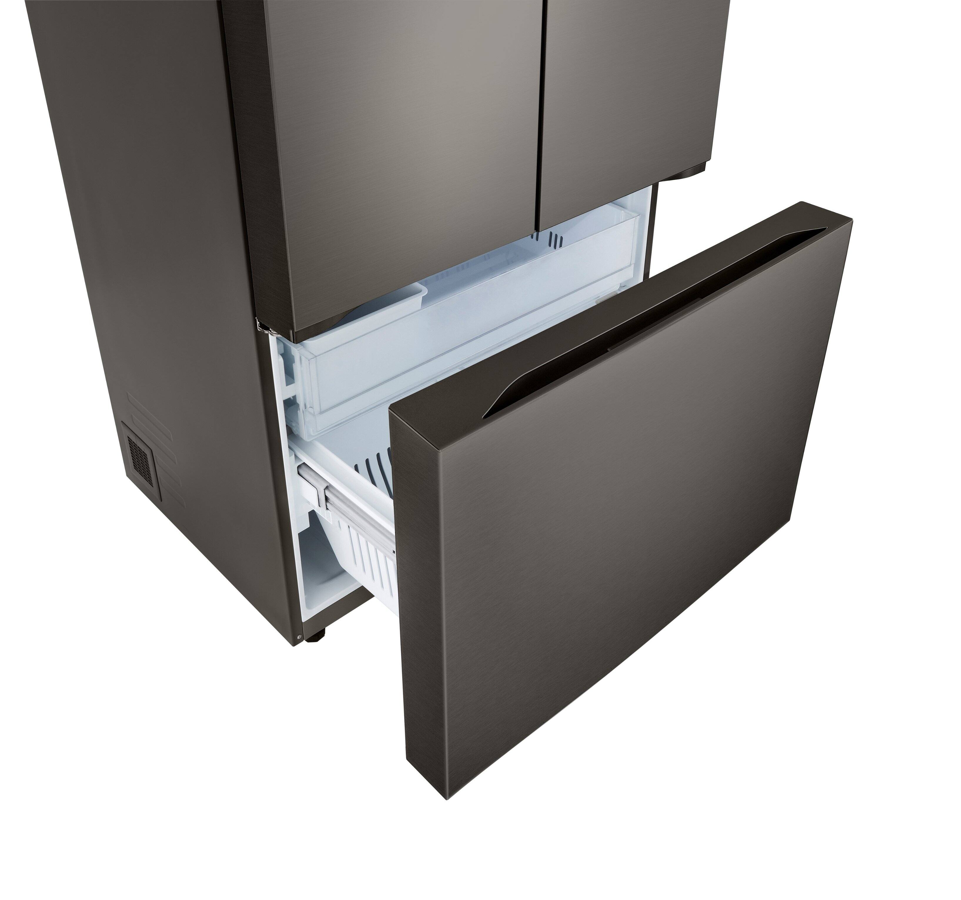 Alt View 17. LG - 36-in Wide Counter-Depth MAX 26.5 Cu. Ft. French Door Smart Refrigerator with Internal Water Dispenser - Black Stainless Steel.