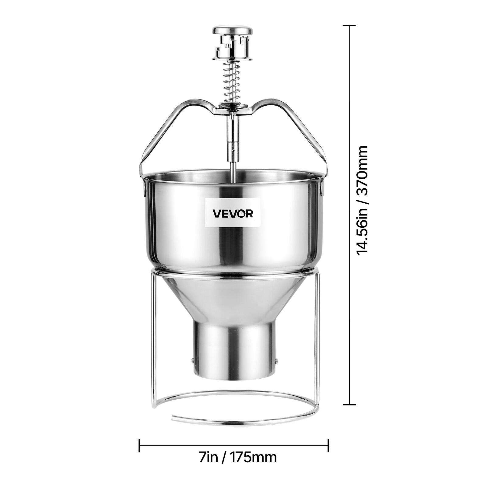 VEVOR  
14.56in / 370mm  
7in / 175mm
