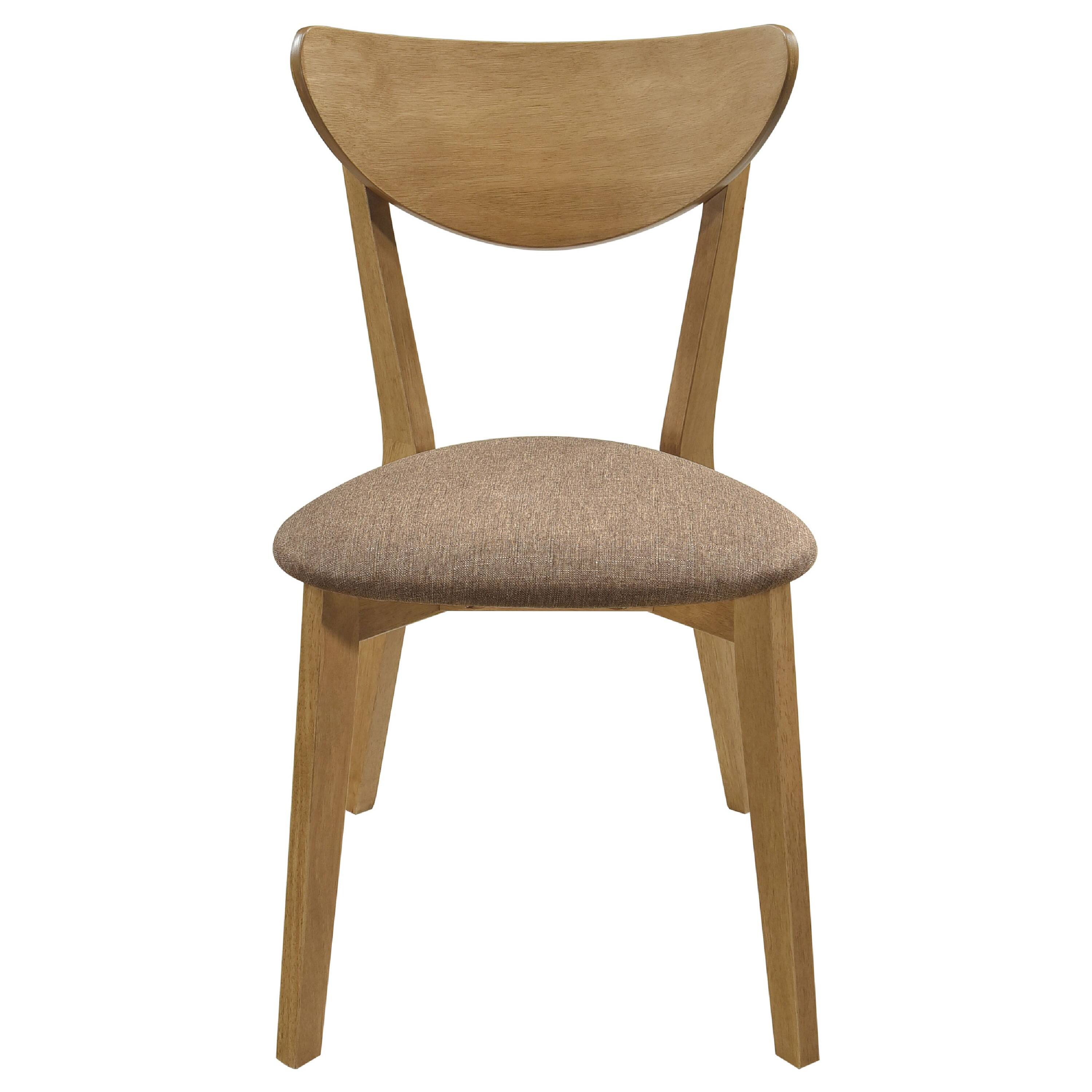 Alt View 3. Manhattan Lane - Evans 5pc Dining Table 4 Chair Set, Angled Base - Walnut Brown.