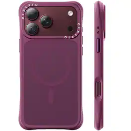 Ornarto - for iPhone 18 Pro Max Case 6.9", Slim Shockproof Translucent Matte Phone Case with MagSafe - Wine Red