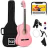 Best Choice Products - 38in Beginner Acoustic Guitar Starter Kit w/ Gig Bag, Strap, Extra Strings - Pink