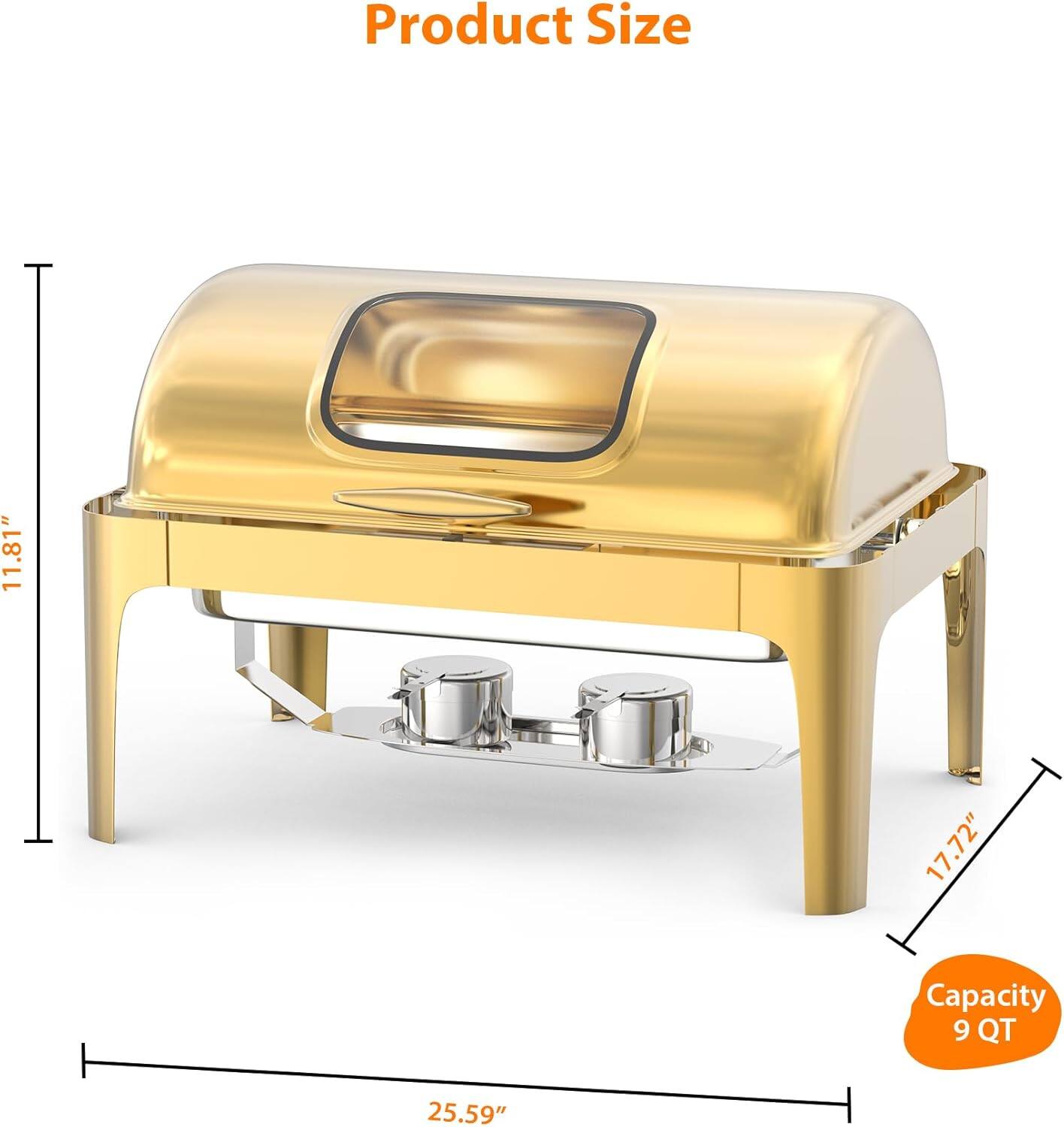 Product Size  
11.81" x 17.72" x 25.59"  
Capacity: 9 QT