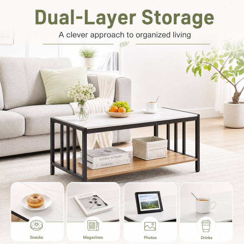 Dual-Layer Storage  
A clever approach to organized living  

SUNDAY SUPPERS  
NORDIC  

Snacks  
Magazines  
Photos  
Drinks