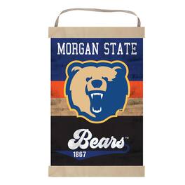Jardine - Morgan State Bears Reversible Retro Logo Banner Sign - Blue