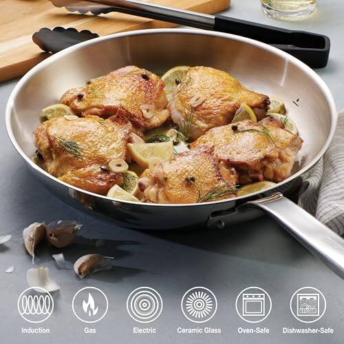 Induction, Gas, Electric, Ceramic Glass, Oven-Safe, Dishwasher-Safe