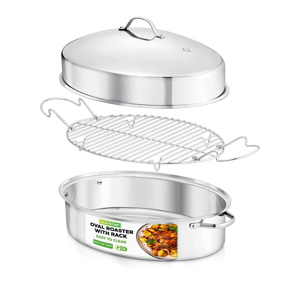 Oval Nutrichef with Roaster Easy Rack to Clean