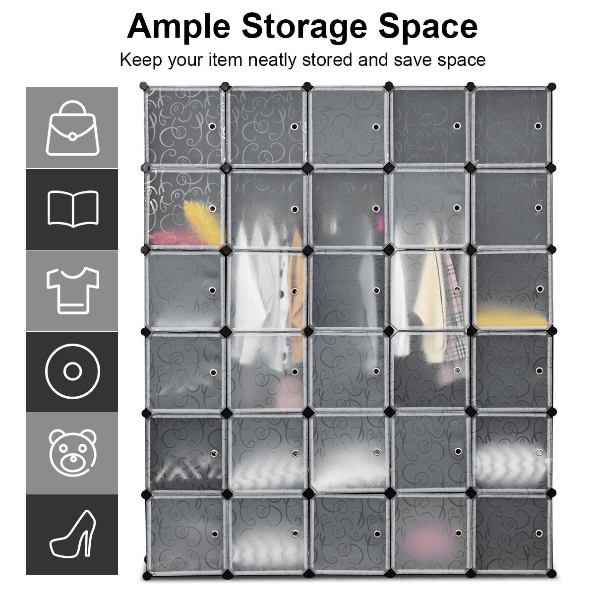 Ample Storage Space  
Keep your item neatly stored and save space