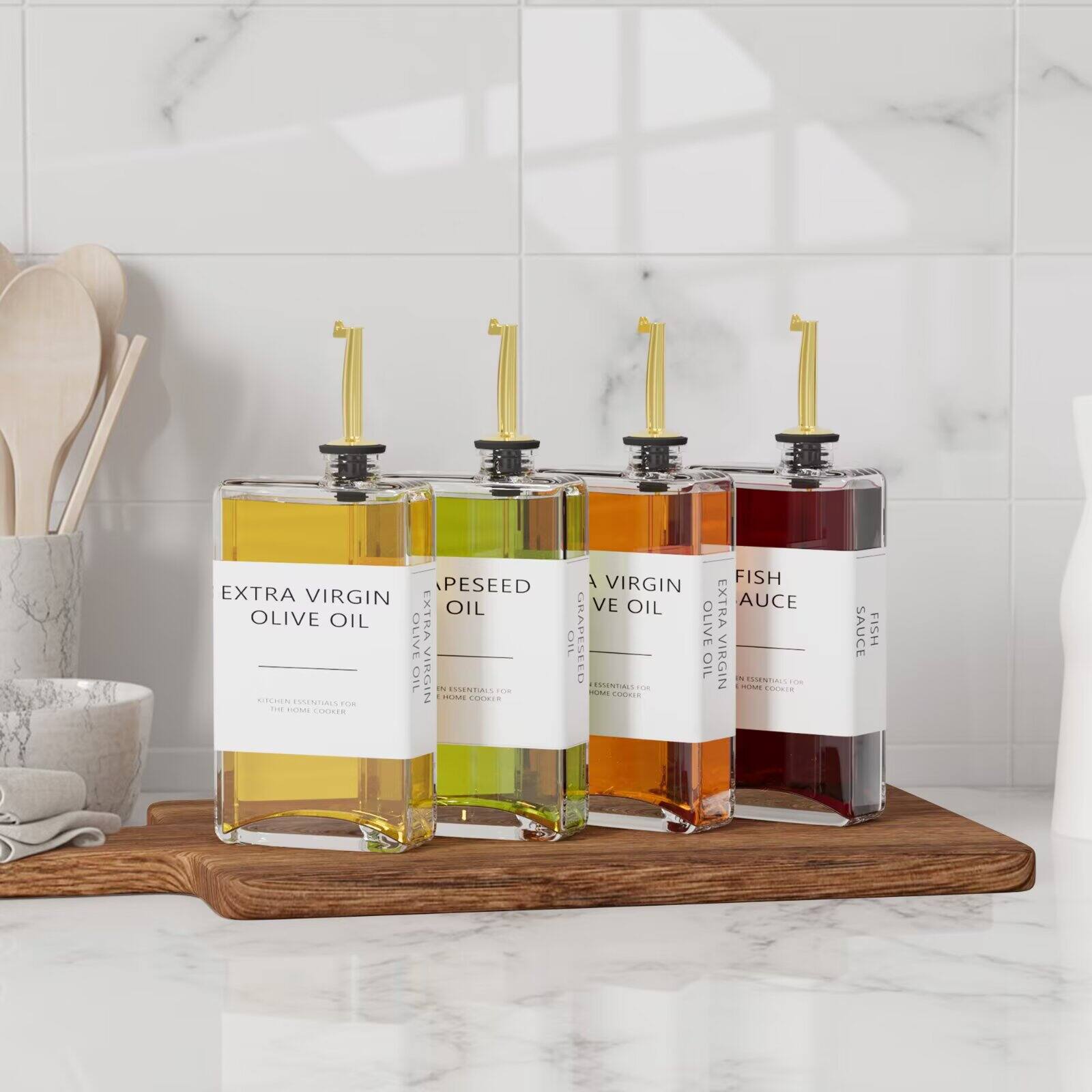 EXTRA VIRGIN OLIVE OIL  
GRAPESEED OIL  
EXTRA VIRGIN OLIVE OIL  
FISH SAUCE