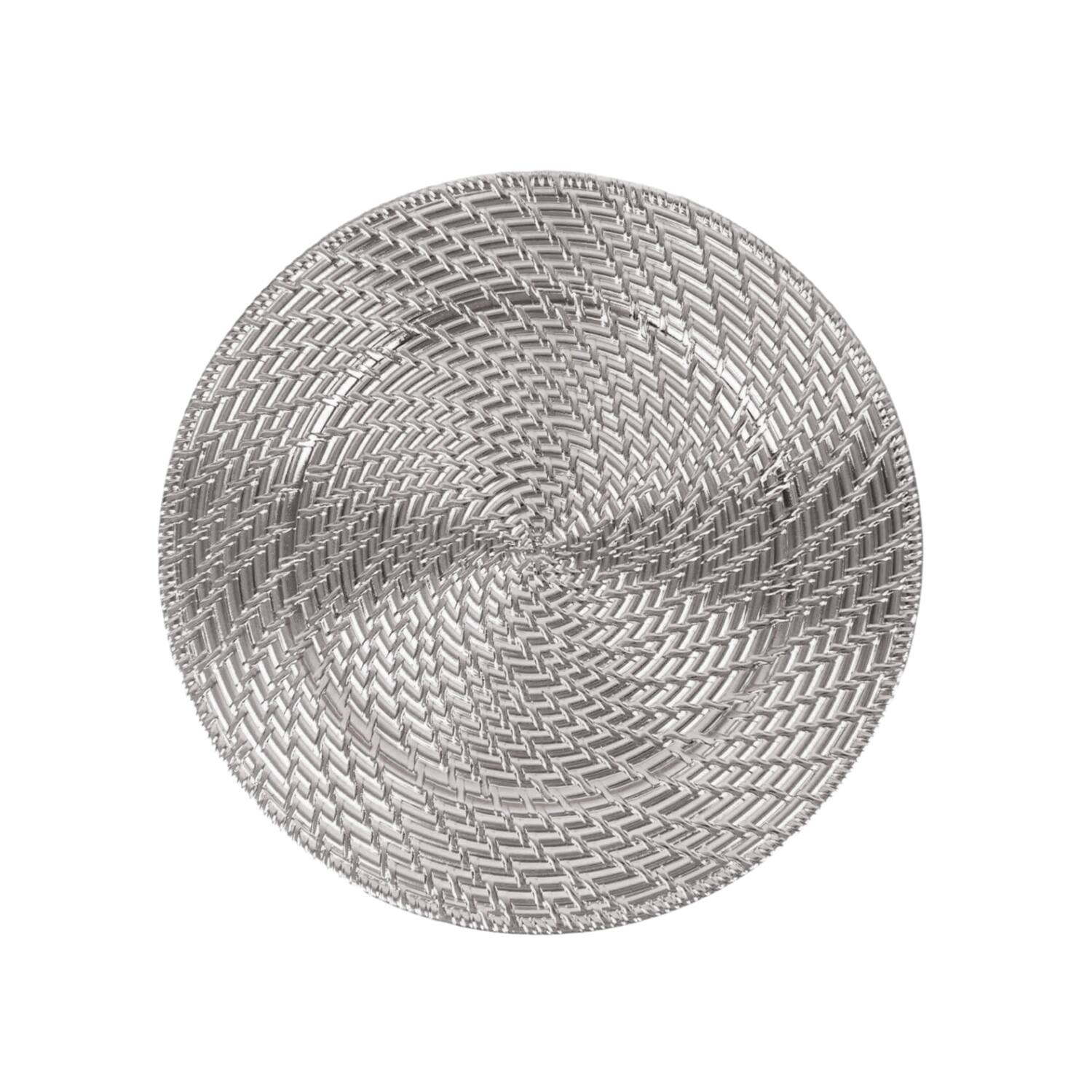 American Atelier - Aurelie Plated Set of 4 Charger Plates 13"D - Silver