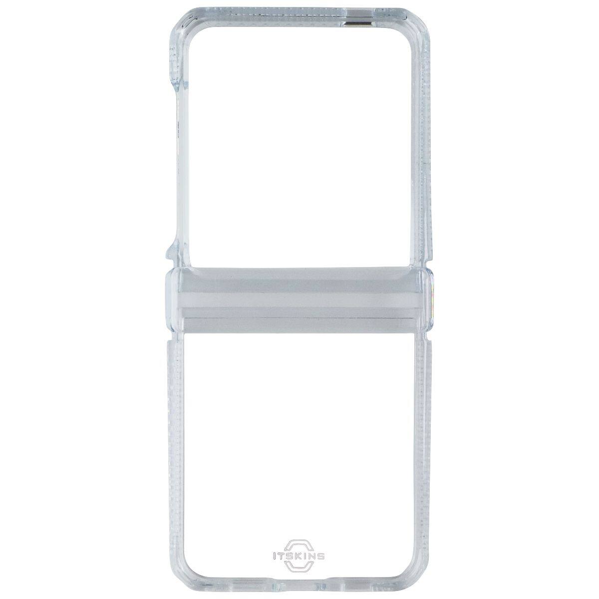 Alt View 1. Itskins - Hybrid_R Clear Hinge Case for Samsung Galaxy Z Flip6 - Hinge Protection - Clear.