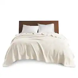 Gracie Mills - Caitlin Pure Comfort Egyptian Cotton Blanket - Ivory