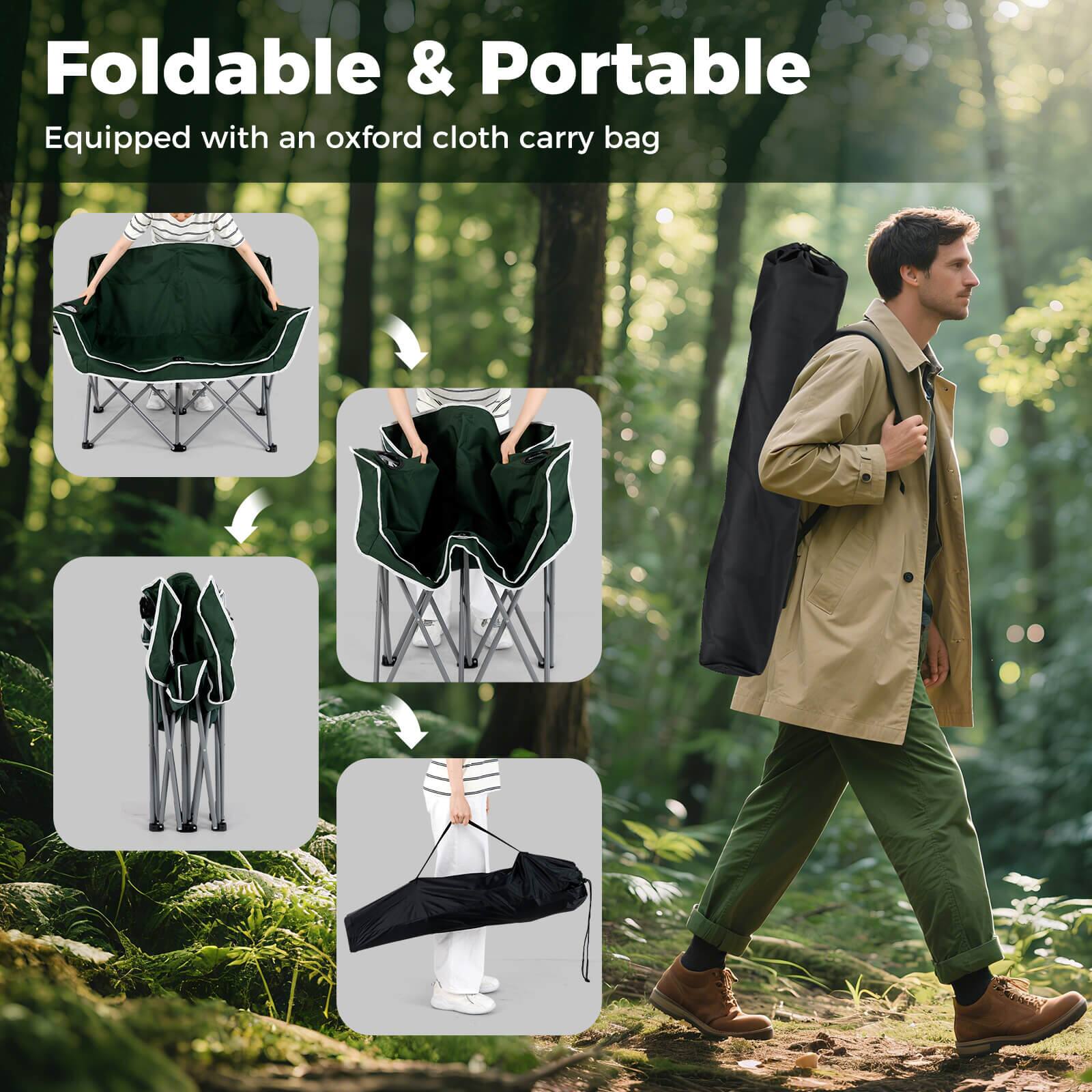 Foldable & Portable  
Equipped with an oxford cloth carry bag