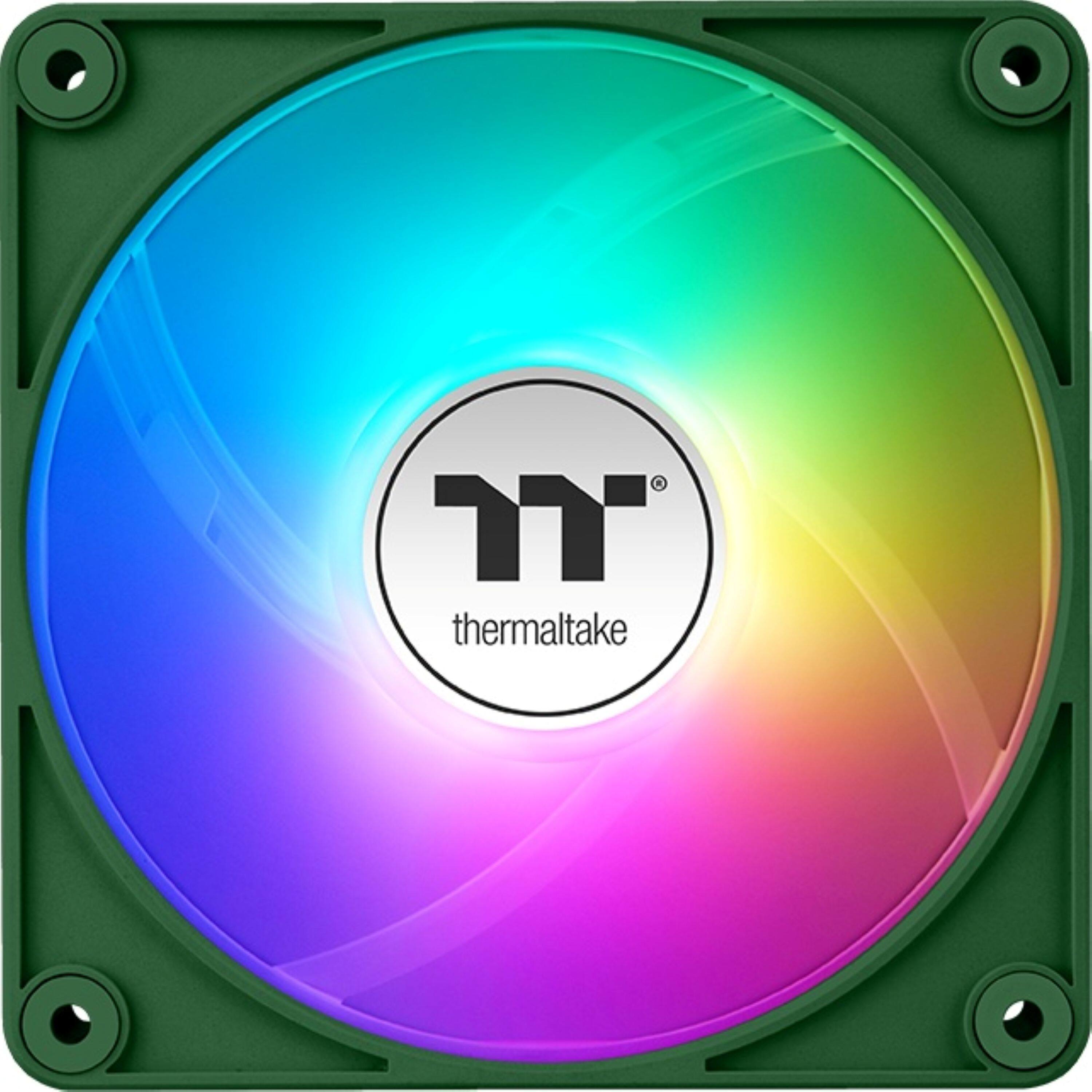 Left. Thermaltake - CT120 EX ARGB Sync 120mm Computer Case Cooling Fan (3-Pack - Racing Green.