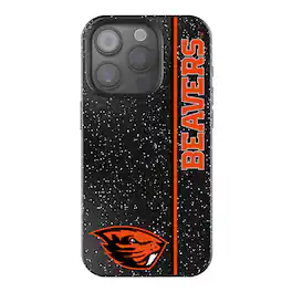 Keyscaper - NCAA - Oregon State Beavers iPhone Bling Case - 15 - Black