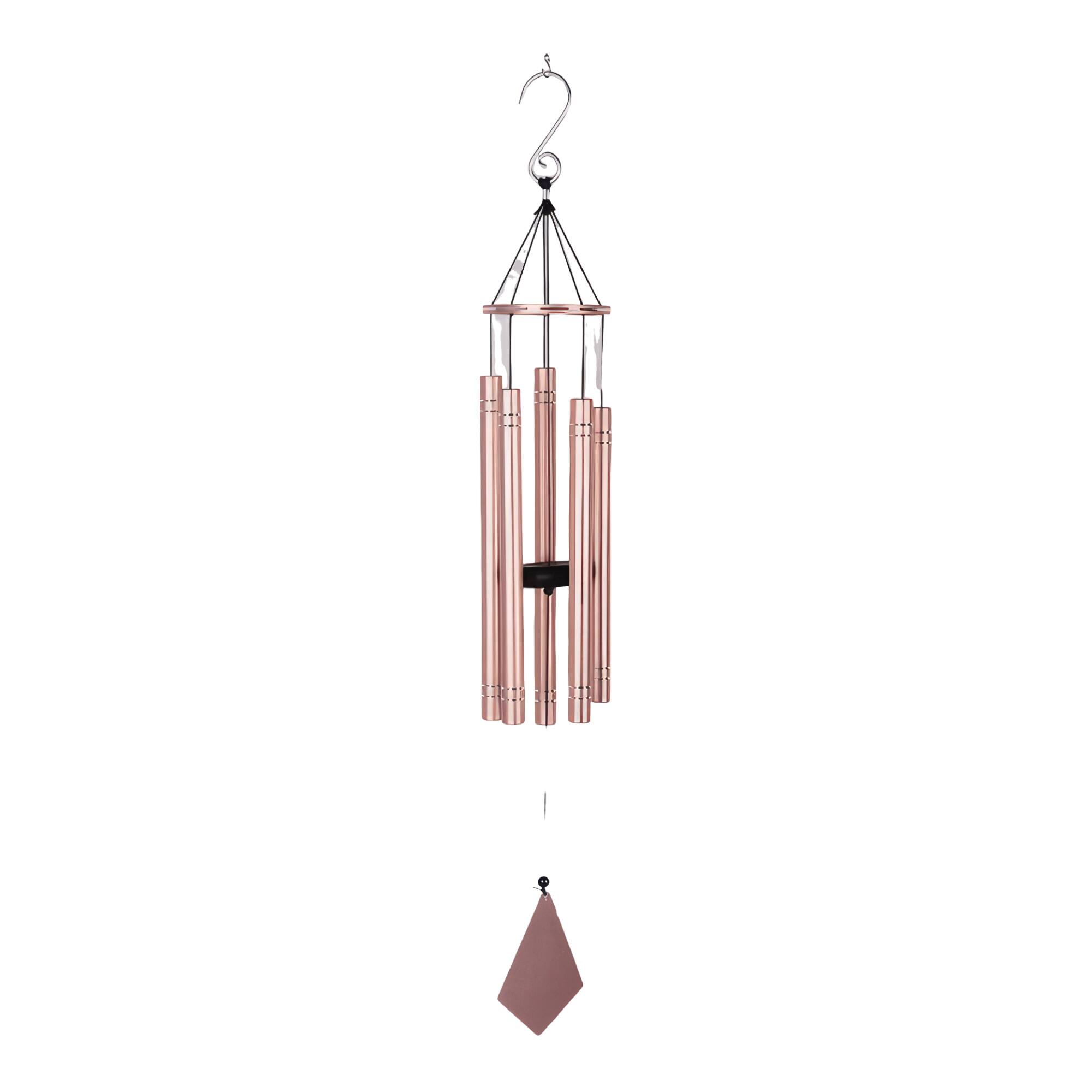 Front. FC Design - FC Design 36" Long Tuned Pink Metal Wind Chime Outdoor Patio or Garden Hanging Decoration - Multi-Color.