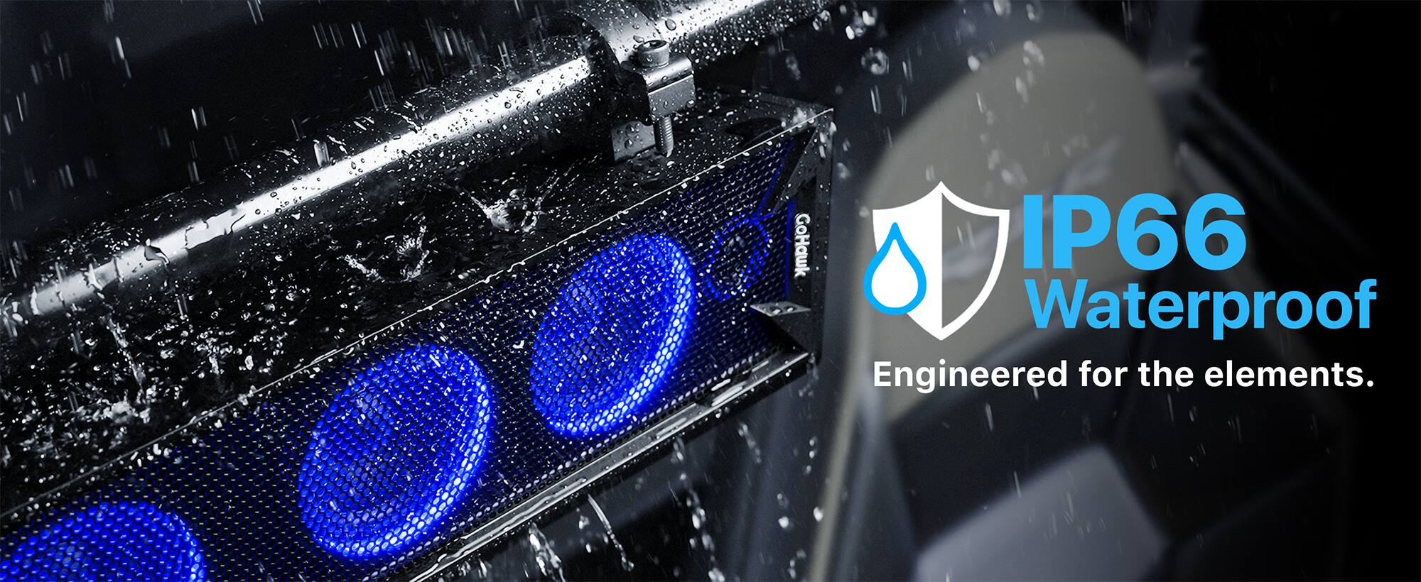 GoHawk IP66 Waterproof  
Engineered for the elements.