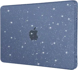 mosiso - Sparkly Glitter Case for MacBook Neo 13 inch A3404 with A18 Pro Chip (2026), Ultra-Thin Crack & Scratch Resistant Cover - Indigo